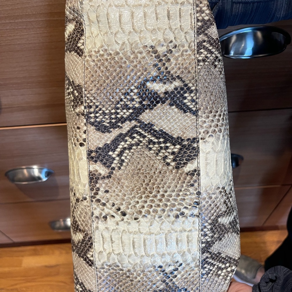 Genuine Python Shoulder Purse - image 5